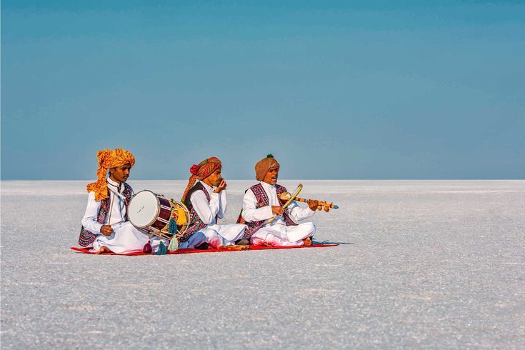 White desert of the Rann of Kutch, Gujarat