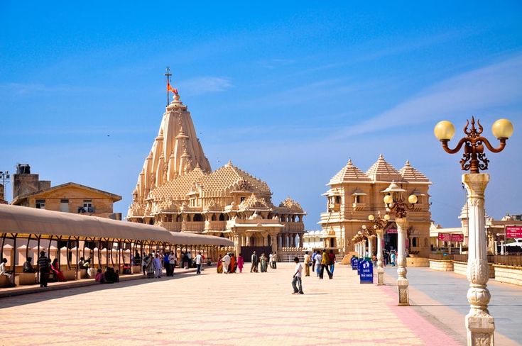 Somnath Temple at dusk, Veraval, Gujarat